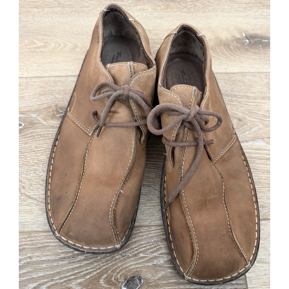Thom McAn Oxford‎ Shoes Mens 12 Brown Leather Lace Up Casual Dress